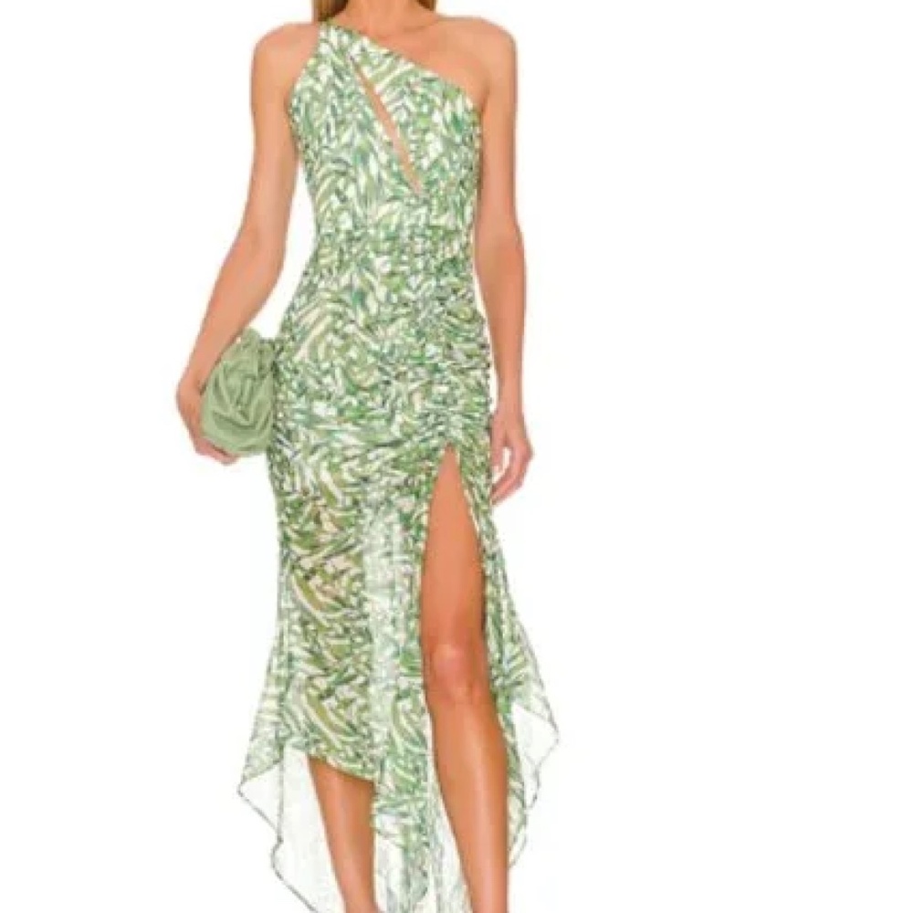 SAU LEE Indra Dress in Green Multi NWOT from revolve